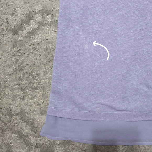 SANCTUARY Nwt Orchid Lilac Sleeveless 100% Linen Notch Neck Lightweigh Top, XL - Picture 10 of 16